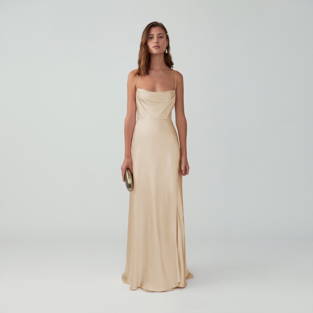 Fame and Partners champagne dress